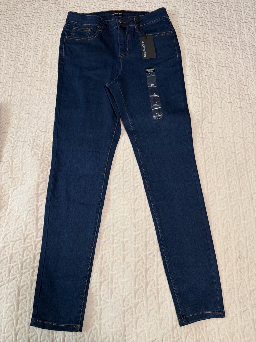 NWT Needle & Cloth Dark Blue Women's Stretch Skinny Jeans - Size 10